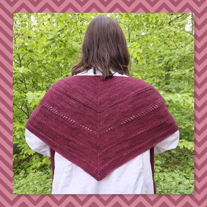 Patron tricot châle Victoire