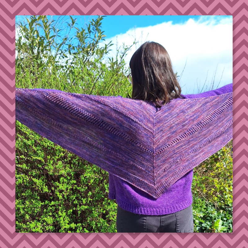 Patron tricot châle Victoire