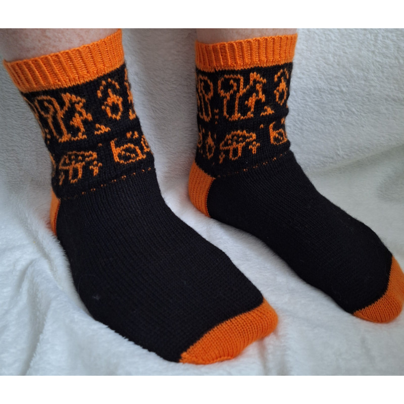 PATRON TRICOT CHAUSSETTES ambiance automne socks