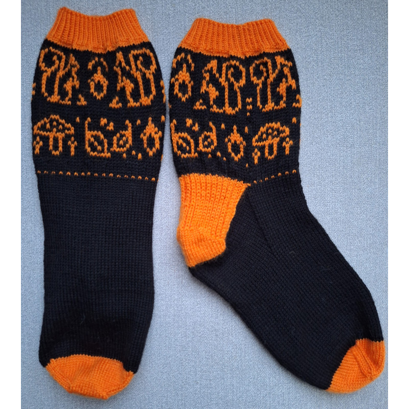 PATRON TRICOT CHAUSSETTES ambiance automne socks